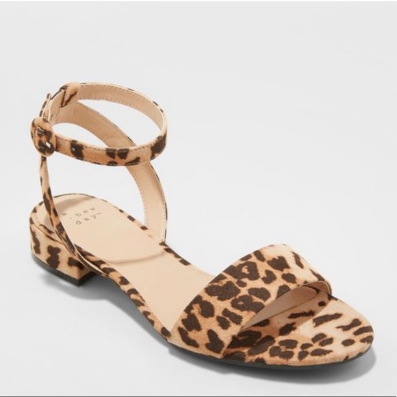 a new day Shoes - NWT- A New Day Leopard Print Short Pump Sandals